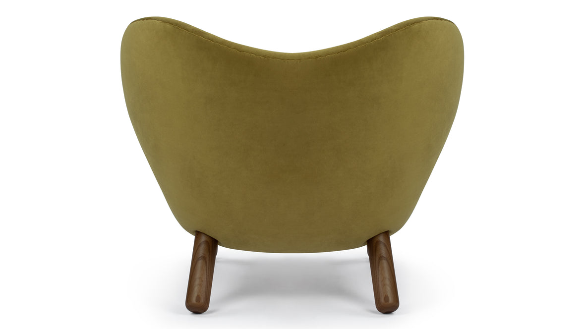 Pelican - Pelican Lounge Chair, Olive Gold Velvet