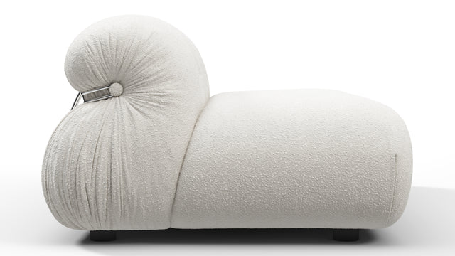 Soriana - Soriana Two Seater Sofa, White Boucle