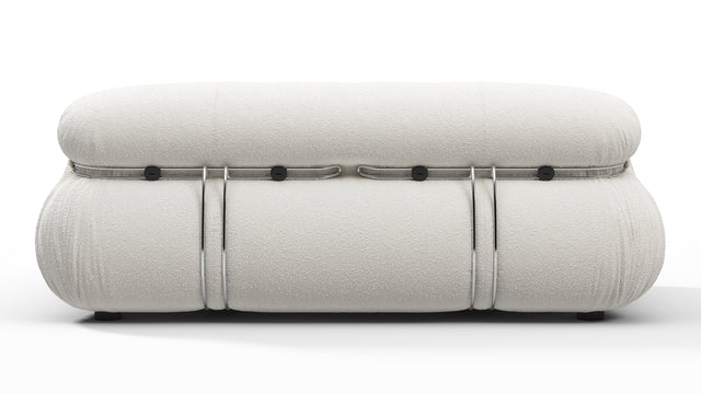 Soriana - Soriana Two Seater Sofa, White Boucle