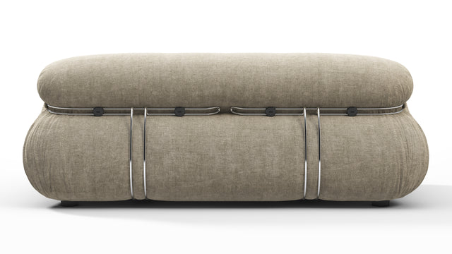 Soriana - Soriana Two Seater Sofa, Beige Gray Chenille