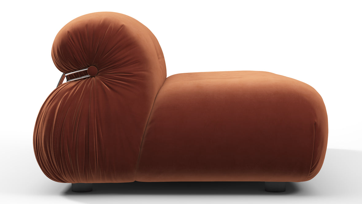 Soriana - Soriana Two Seater Sofa, Spice Velvet