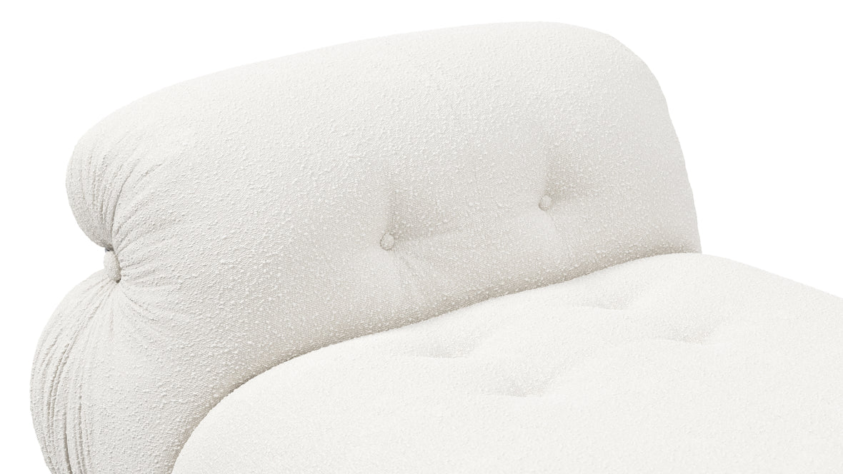 Soriana - Soriana Deep Lounge Chair, White Boucle