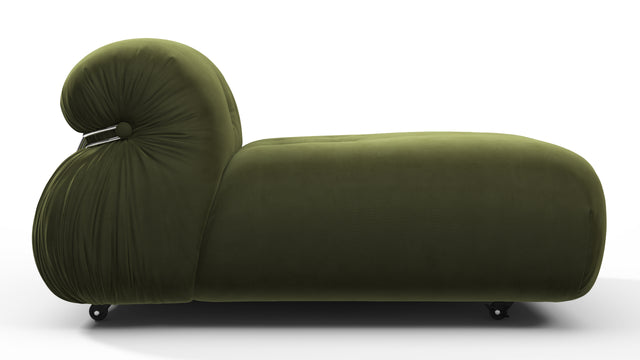 Soriana - Soriana Deep Lounge Chair, Thyme Luxe Velvet