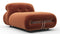 Soriana - Soriana Deep Lounge Chair, Spice Velvet