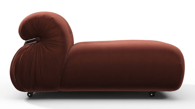 Soriana - Soriana Deep Lounge Chair, Burgundy Velvet