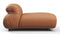 Soriana - Soriana Deep Lounge Chair, Chestnut Vegan Leather