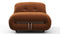 Soriana - Soriana Deep Lounge Chair, Burnt Orange Vegan Suede