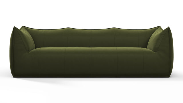 Leandro - Leandro Three Seater Sofa, Thyme Luxe Velvet