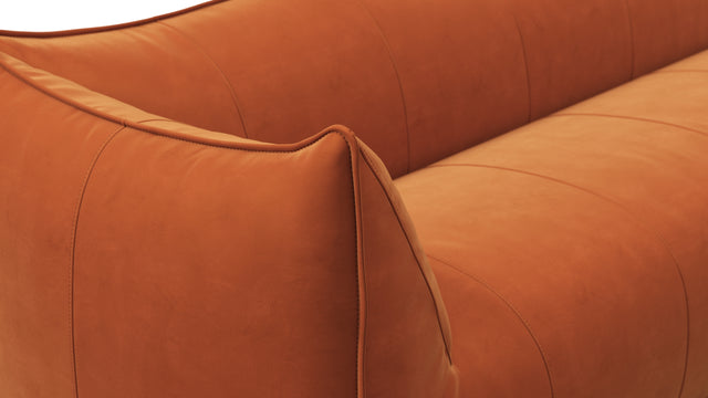 Bambole - Mario Bellini Bambole Three Seater Sofa, Apricot Velvet