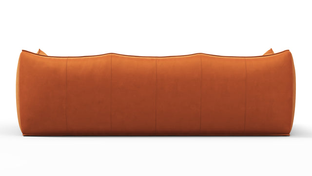 Leandro - Leandro Three Seater Sofa, Apricot Velvet