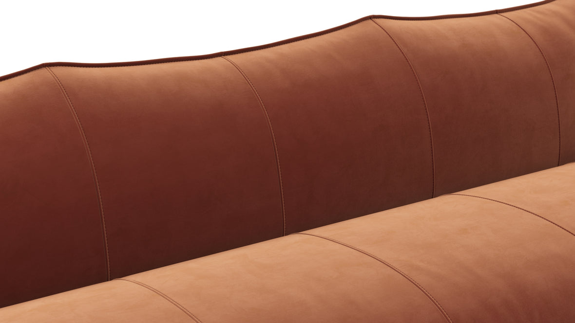 Bambole - Mario Bellini Bambole Three Seater Sofa, Spice Velvet