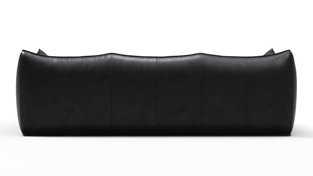 Bambole - Mario Bellini Bambole Three Seater Sofa, Midnight Black Premium Leather