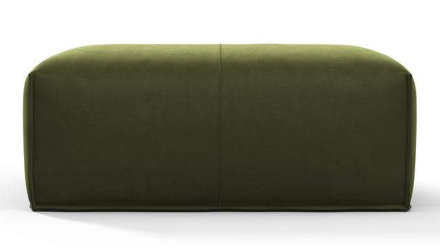 Leandro - Leandro Ottoman, Thyme Luxe Velvet