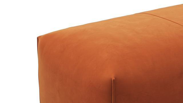 Bambole - Mario Bellini Bambole Ottoman, Apricot Velvet