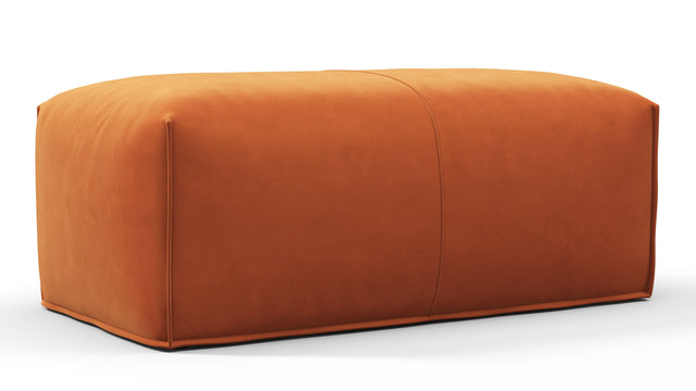 Bambole - Mario Bellini Bambole Ottoman, Apricot Velvet