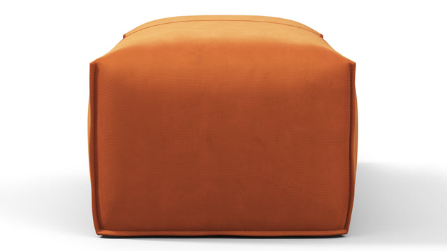 Leandro - Leandro Ottoman, Apricot Velvet