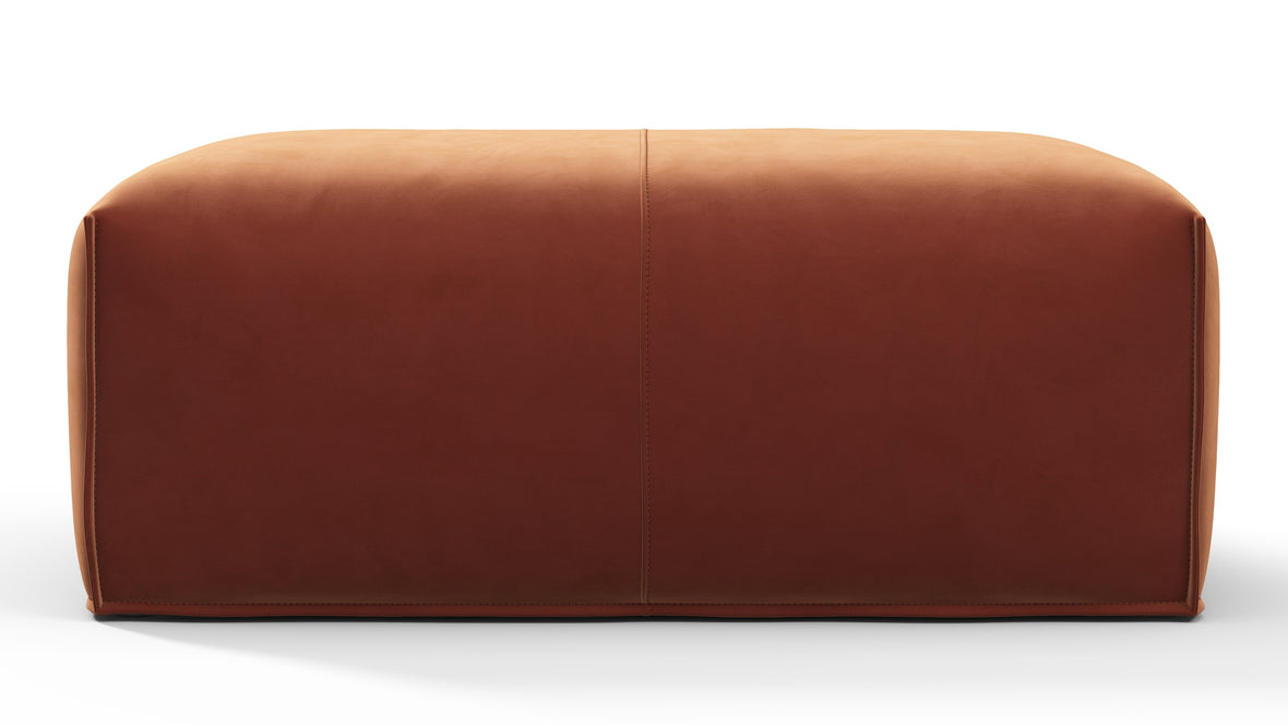 Leandro - Leandro Ottoman, Spice Velvet