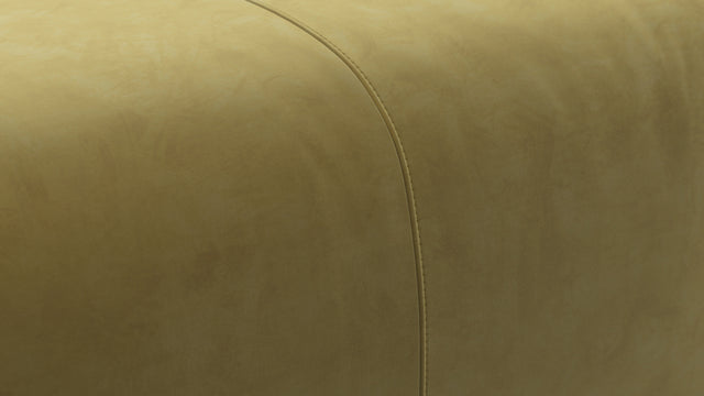 Bambole - Mario Bellini Bambole Ottoman, Olive Gold Velvet