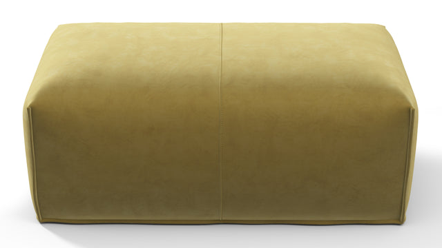 Bambole - Mario Bellini Bambole Ottoman, Olive Gold Velvet