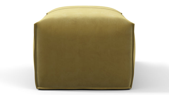 Bambole - Mario Bellini Bambole Ottoman, Olive Gold Velvet