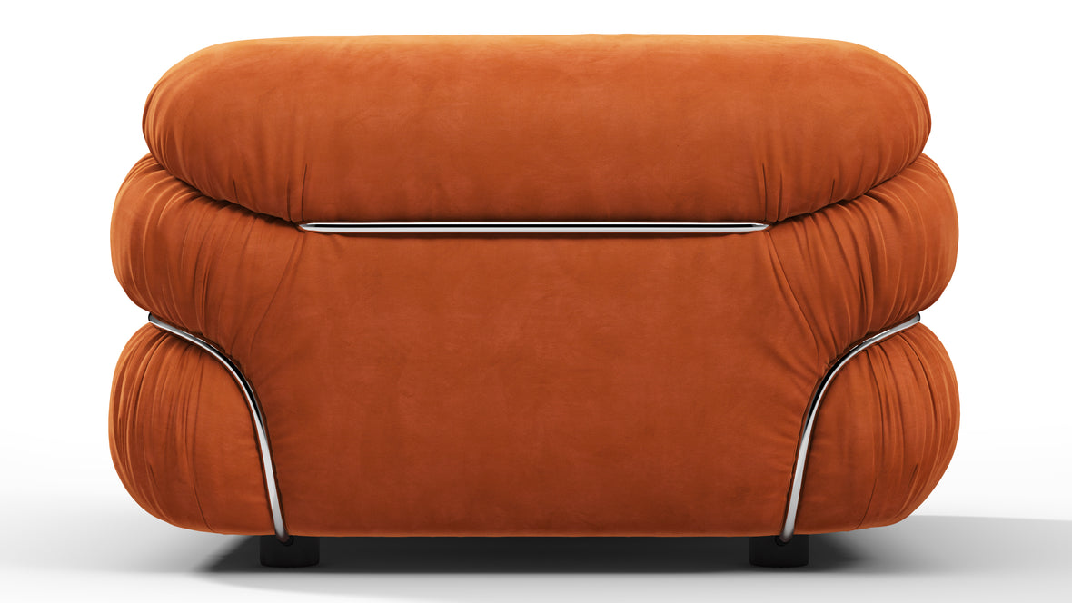 Sesann - Sesann Lounge Chair, Apricot Velvet