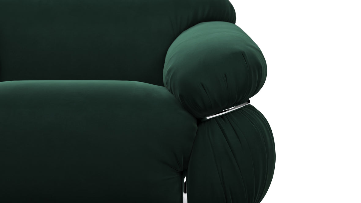 Sesann - Sesann Lounge Chair, Deep Pine Velvet