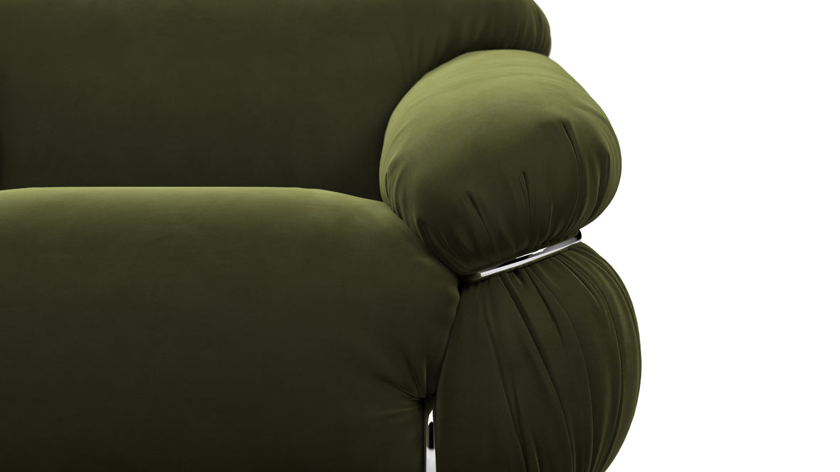 Sesann - Sesann Lounge Chair, Thyme Luxe Velvet