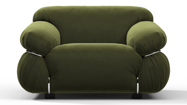 Sesann - Sesann Lounge Chair, Thyme Luxe Velvet