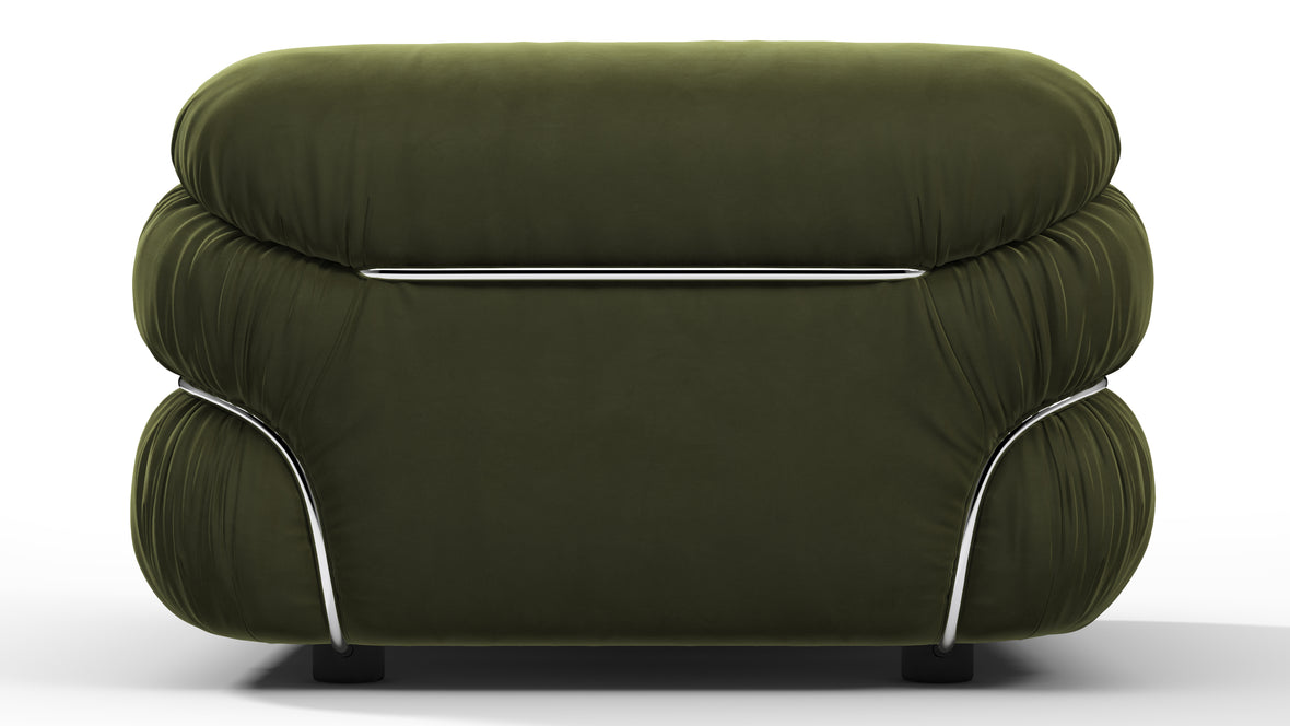 Sesann - Sesann Lounge Chair, Thyme Luxe Velvet