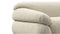 Sesann - Sesann Three Seater Sofa, Eggshell Vegan Suede