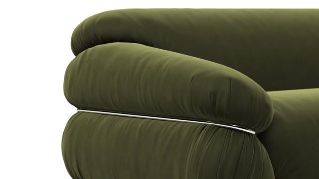 Sesann - Sesann Three Seater Sofa, Thyme Luxe Velvet