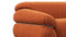 Sesann - Sesann Two Seater Sofa, Apricot Velvet