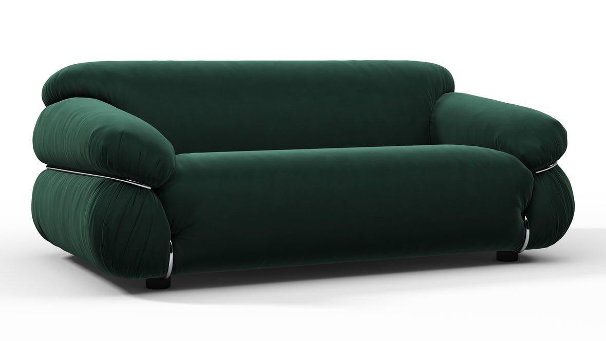 Sesann - Sesann Two Seater Sofa, Deep Pine Velvet