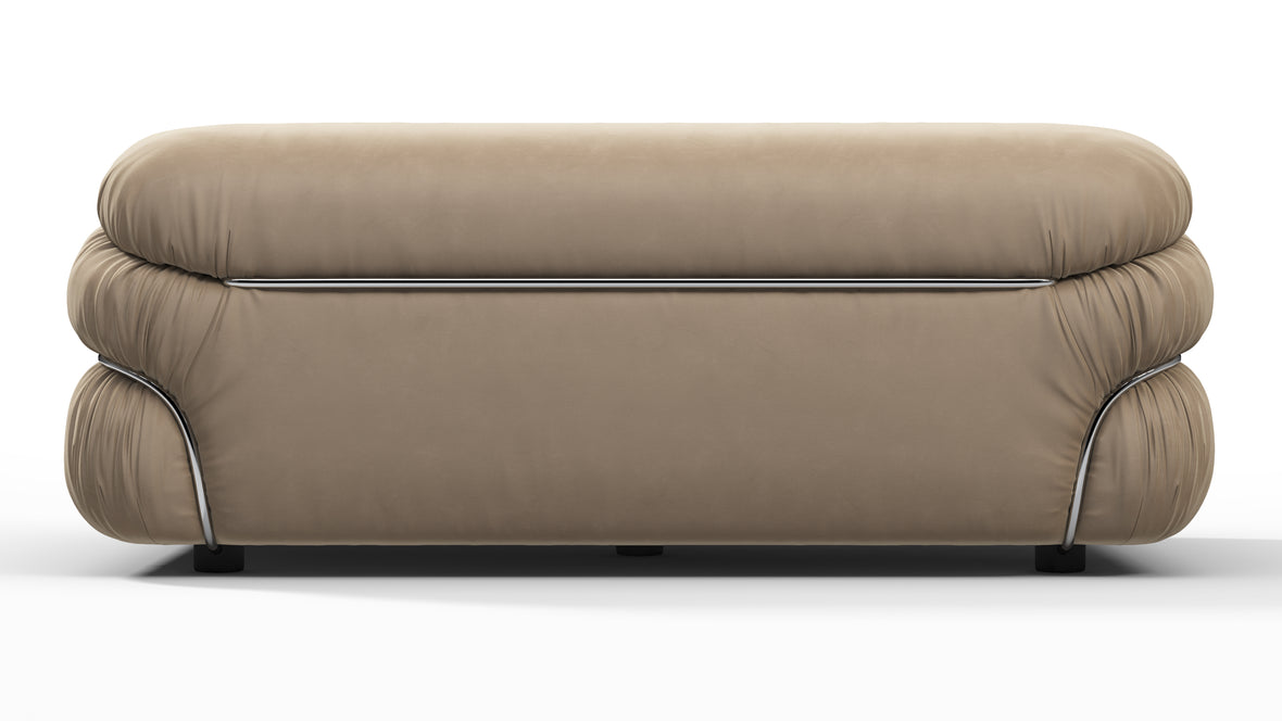 Sesann - Sesann Two Seater Sofa, Stone Luxe Velvet