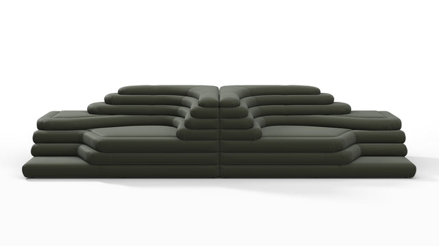 Terrazza - Terrazza Sofa Combination, Army Green Vegan Leather