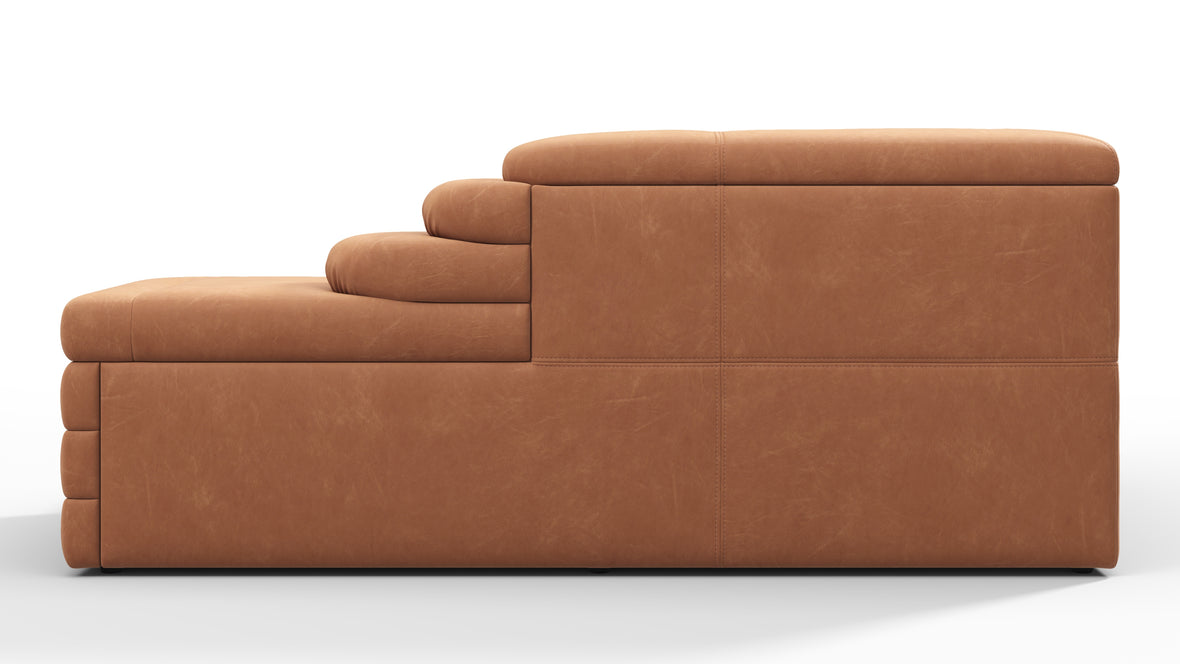 Terrazza - Terrazza Sofa, Left Arm, Tan Vegan Leather