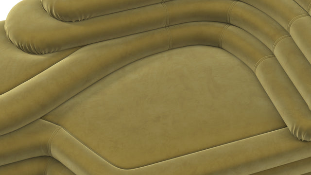 Terrazza - Terrazza Sofa, Right Arm, Olive Gold Velvet