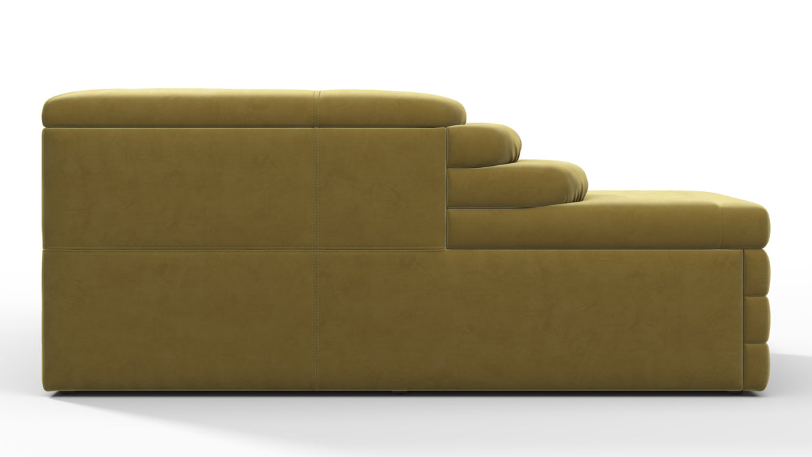 Terrazza - Terrazza Sofa, Right Arm, Olive Gold Velvet