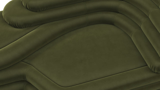 Terrazza - Terrazza Sofa, Right Arm, Thyme Luxe Velvet