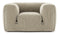 Le Mura - Le Mura Lounge Armchair, Beige Gray Chenille