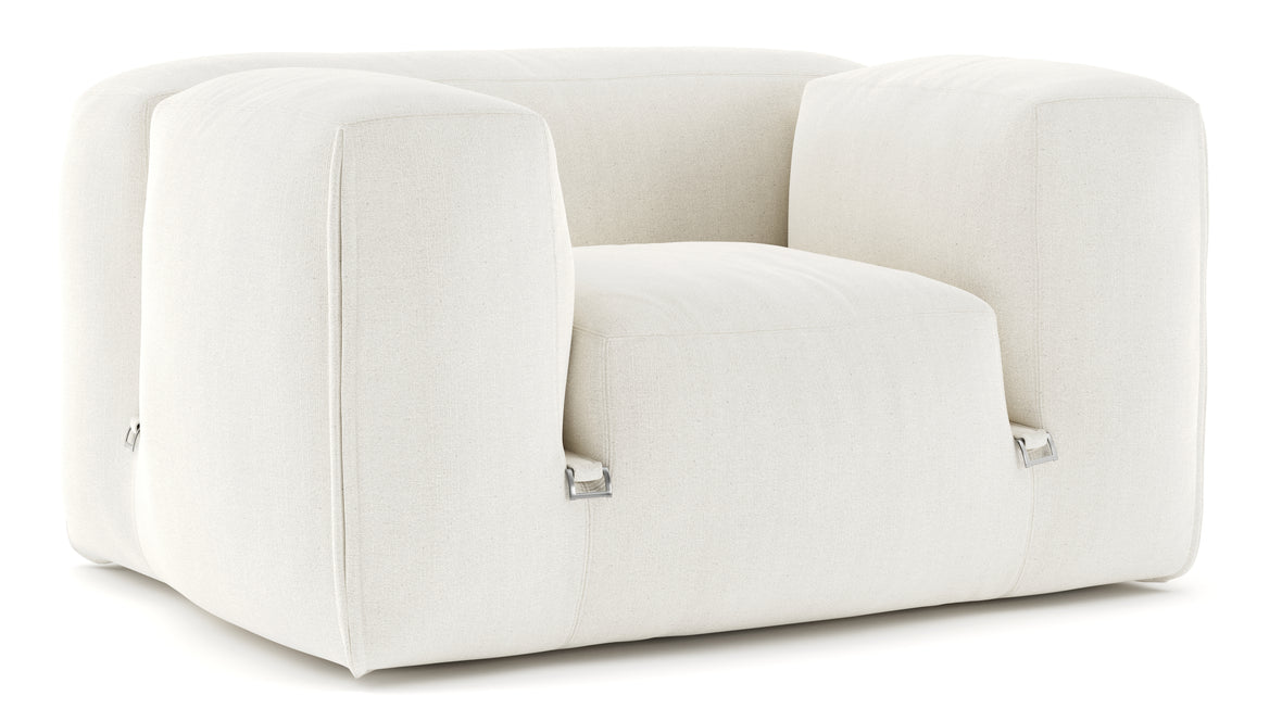 Le Mura - Le Mura Lounge Armchair, Natural Linen