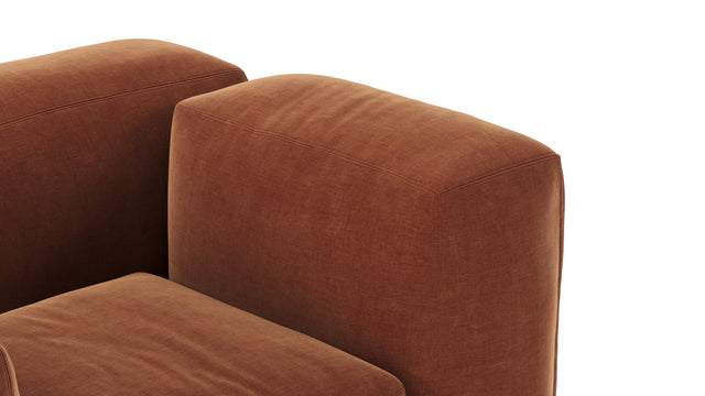 Le Mura - Le Mura Lounge Armchair, Rust Chenille