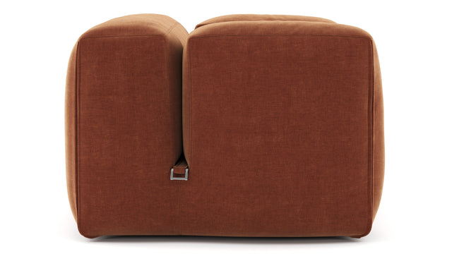 Le Mura - Le Mura Lounge Armchair, Rust Chenille