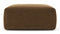 Le Mura - Le Mura Ottoman, Brown Vegan Suede