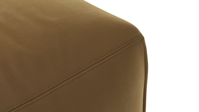 Le Mura - Le Mura Ottoman, Old Gold Luxe Velvet