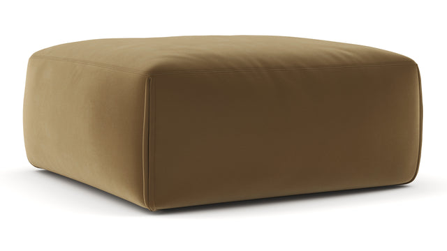 Le Mura - Le Mura Ottoman, Old Gold Luxe Velvet