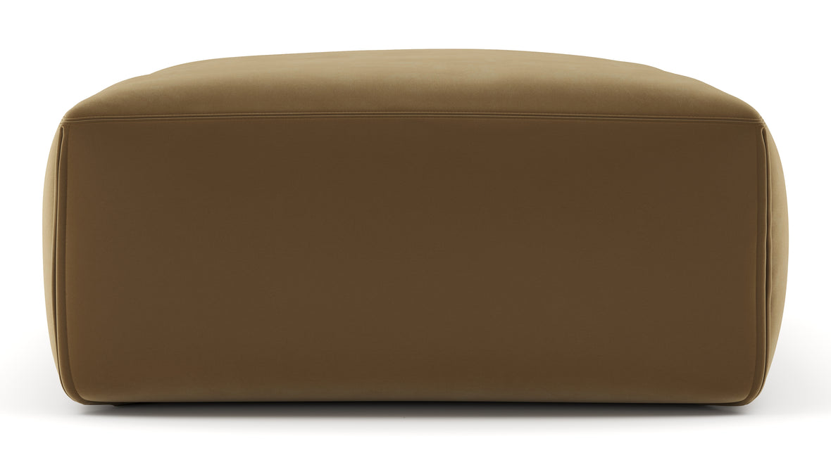 Le Mura - Le Mura Ottoman, Old Gold Luxe Velvet