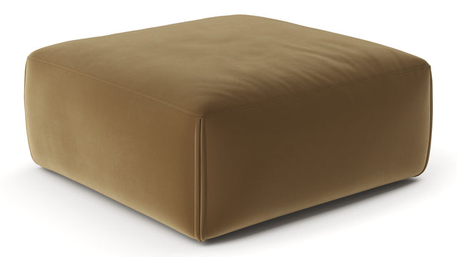 Le Mura - Le Mura Ottoman, Old Gold Luxe Velvet