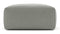 Le Mura - Le Mura Ottoman, Soft Gray Brushed Weave