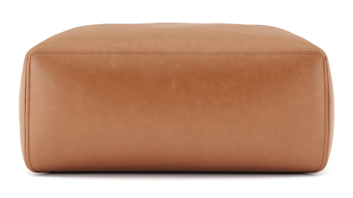 Le Mura - Le Mura Ottoman, Tan Vegan Leather